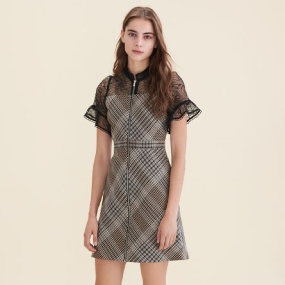 Maje Rhodin Jacquard Dress Maje size 1